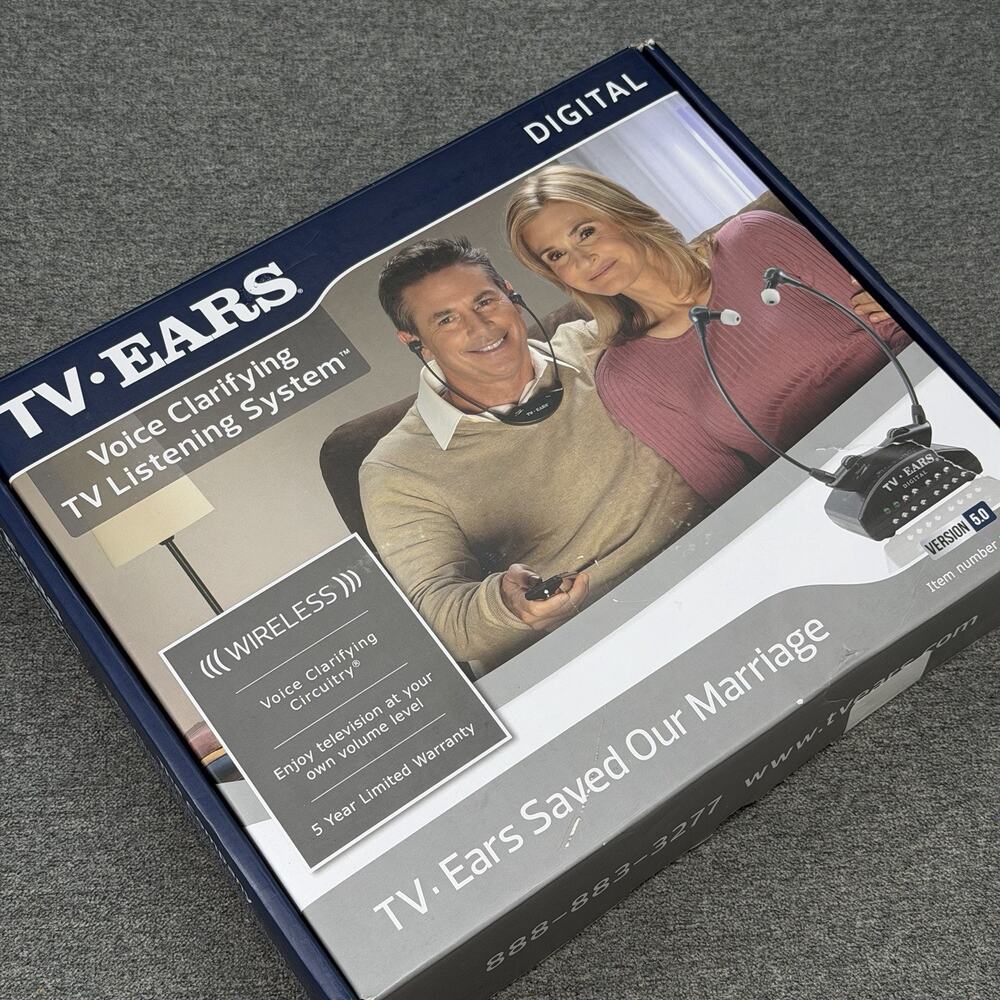 TV EARS 5.0 Digital Wireless Headset System for Seniors Personal Volume 11741